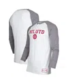 Concepts Sport Men's White/charcoal Atlanta United Fc Concord Henley Raglan Long Sleeve T-shirt In White