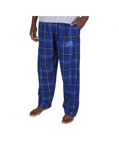 Concepts Sport Men'sâ Blue Detroit Lions Ultimate Plaid Flannel Pants