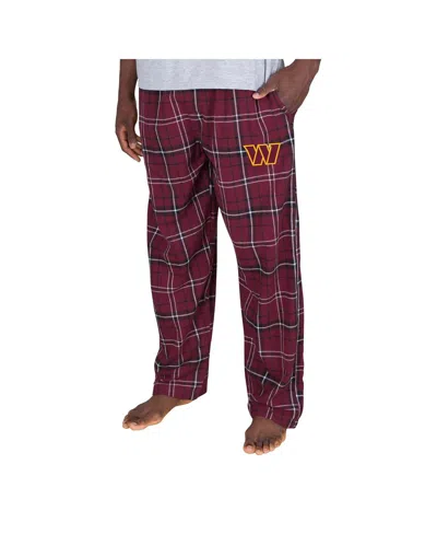 Concepts Sport Men'sâ Burgundy Washington Commanders Ultimate Plaid Flannel Pants