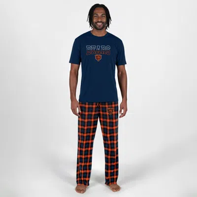 Concepts Sport Navy Chicago Bears Highland Sleep Set In Blue