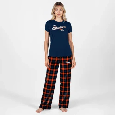Concepts Sport Navy Denver Broncos Highland Sleep Set