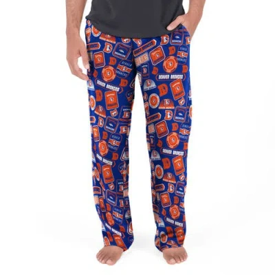 Concepts Sport Navy Denver Broncos Throwback Logo Grady Pants In Blue