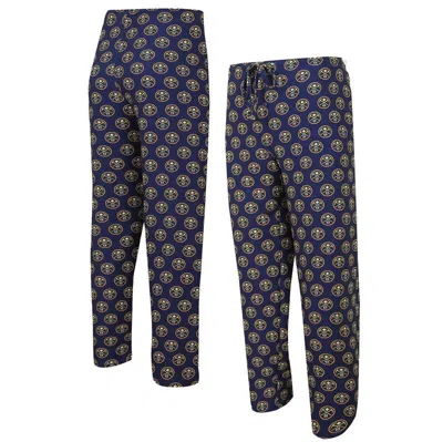 Concepts Sport Navy Denver Nuggets Gauge Allover Print Pants