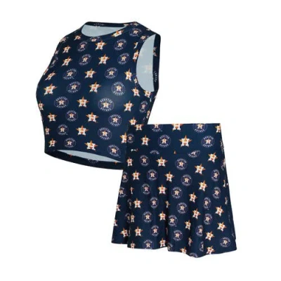 Concepts Sport Navy Houston Astros Knit Tank Top & Skort Set