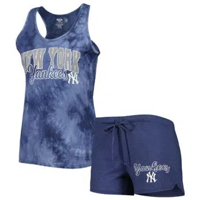Concepts Sport Navy New York Yankees Billboard Racerback Tank & Shorts Sleep Set