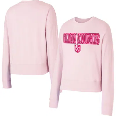 Concepts Sport Pink Vegas Golden Knights Tonal Pullover Sweatshirt