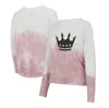 CONCEPTS SPORT CONCEPTS SPORT PINK/WHITE CHARLOTTE FC ORCHARD TIE-DYE LONG SLEEVE T-SHIRT