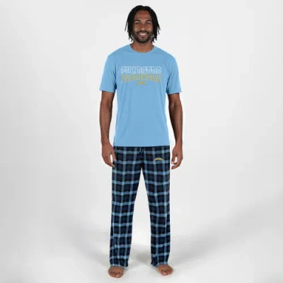 Concepts Sport Powder Blue Los Angeles Chargers Highland Sleep Set