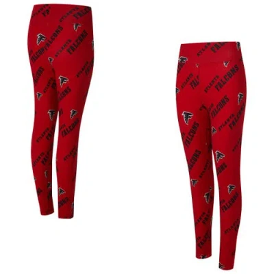 Concepts Sport Red Atlanta Falcons Mosaic Allover Print Leggings