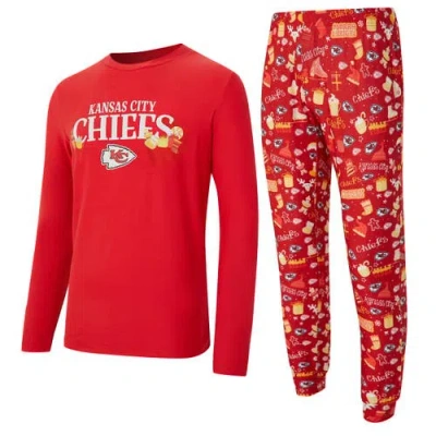 Concepts Sport Red Kansas City Chiefs Chestnut Long Sleeve Top & Pants Set