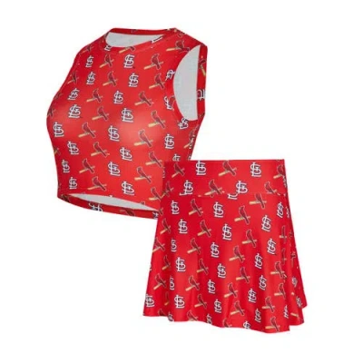 Concepts Sport Red St. Louis Cardinals Knit Tank Top & Skort Set