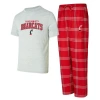 Concepts Sport Men's Red/gray Cincinnati Bearcats T-shirt Pants Sleep Set In Red