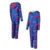 Concepts Sport Royal Buffalo Bills Throwback Roadway Allover Print Microfleece Full-zip Union Suit In Royal