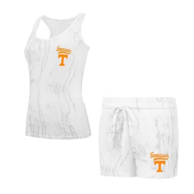 Concepts Sport Tennessee Volunteers Quartz Tank Top & Shorts Set In Cream
