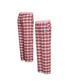 Concepts Sport Women's 2-pieace Red/navy St. Louis Cardinals Sienna Flannel Sleep Pants In Red