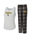 Concepts Sport Women's 2-piece San Diego Padres Regulate Tank And Pants Set In Brown