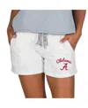 Concepts Sport Women's Ash Alabama Crimson Tide Mainstream French Terry Tri-blend Shorts In Gray