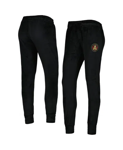 Concepts Sport Women's Black Atlanta United Fc Intermission Velour Cuffed Pants