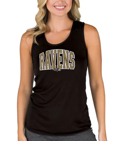 Concepts Sport Women's Black Baltimore Ravens Marathon Racer Back Tank Top