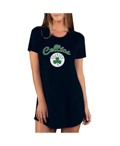 Concepts Sport Women's Black Boston Celtics Marathon Knit Nightshirt