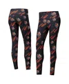 Concepts Sport Women's Black Cincinnati Bengals Breakthrough Allover Print Knit Sleep Leggings In Black