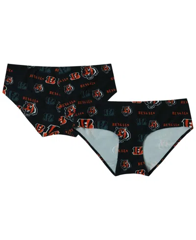 Concepts Sport Women's Black Cincinnati Bengals Mosaic Allover Print Knit Panty