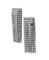 Concepts Sport Women's Black Austin Fc Sienna Flannel Pants In Multi