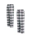 Concepts Sport Women's Black Las Vegas Raiders Ashford Plaid Knit Pants In Black