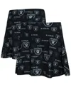 Concepts Sport Women's Black Las Vegas Raiders Mosaic Allover Print Skort In Black