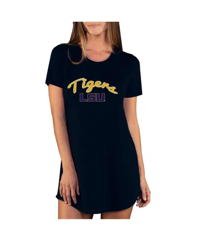 Concepts Sport Women's Black Lsu Tigers Marathon Nightshirt
