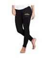 Concepts Sport Women's Black Michigan Wolverines Fraction Essential Leggings In Black