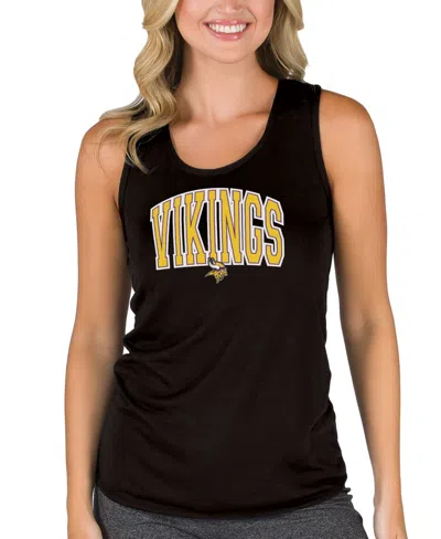 Concepts Sport Women's Black Minnesota Vikings Marathon Racer Back Tank Top