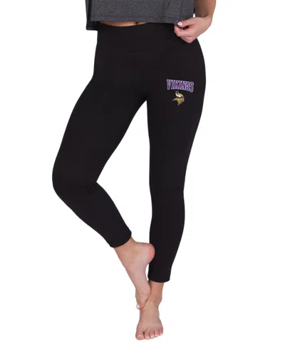 Concepts Sport Women's Black Minnesota Vikings Sentry Knit Leggings
