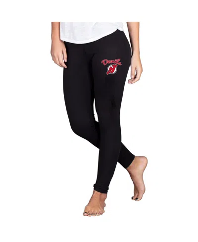 Concepts Sport Women's Black New Jersey Devils Fraction Leggings