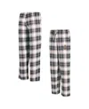 Concepts Sport Women's Black New Orleans Saints Ashford Plaid Knit Pants In Black