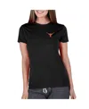 Concepts Sport Women's Black Texas Longhorns Marathon Knit Top In Black