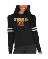 Concepts Sport Women's Black Washington Commanders Marathon Lightweight Lounge Pullover Hoodie In Black