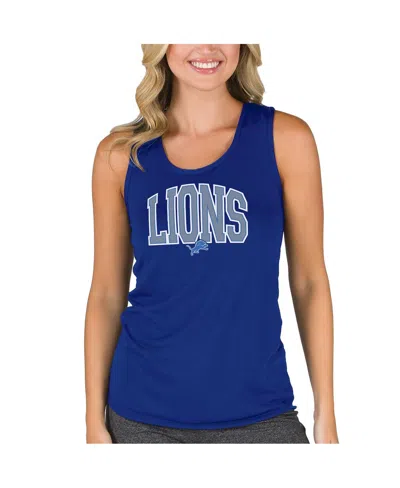 Concepts Sport Women's Blue Detroit Lions Marathon Racer Back Tank Top