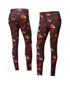 Concepts Sport Women's Brown Cleveland Browns Breakthrough Allover Print Knit Sleep Leggings In Brown