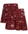 Concepts Sport Women's Burgundy Washington Commanders Mosaic Allover Print Skort In Burgundy