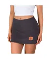 Concepts Sport Women's Charcoal Auburn Tigers Centerline Knit Skort In Gray