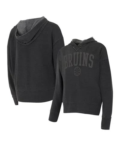 Concepts Sport Women's Charcoal Charlotte Fc Volley Hoodie Long Sleeve T-shirt