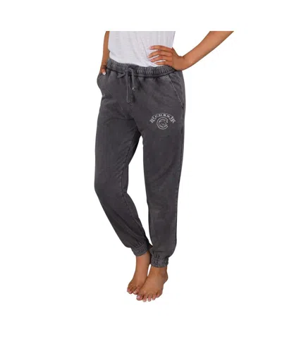 CONCEPTS SPORT WOMEN'S CHARCOAL CHICAGO CUBS MIST FRENCH TERRY JOGGER PANTS