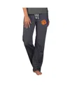 Concepts Sport Women's Charcoal Clemson Tigers Quest Knit Lightweight Pants In Gray