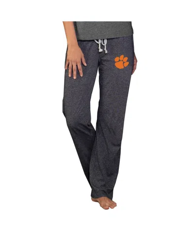 Concepts Sport Women's Charcoal Clemson Tigers Quest Knit Lightweight Pants In Gray