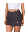 Concepts Sport Women's Charcoal Denver Broncos Centerline Knit Skort In Black