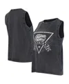 Concepts Sport Women's Charcoal Florida Gators Distressed Market French Terry Tank Top In Black