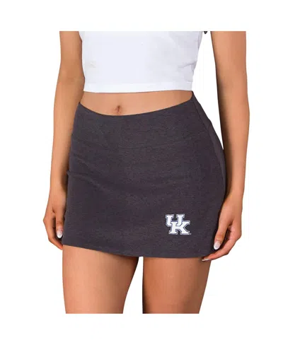 Concepts Sport Women's Charcoal Kentucky Wildcats Centerline Knit Skort In Gray