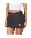 Concepts Sport Women's Charcoal Miami Dolphins Centerline Knit Skort In Gray