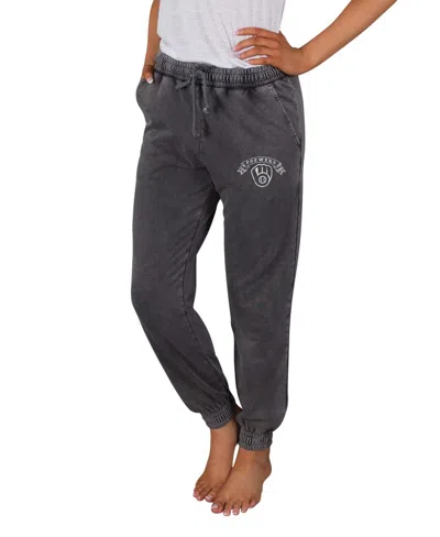Concepts Sport Women's Charcoal Milwaukee Brewers Mist French Terry Jogger Pants In Multi